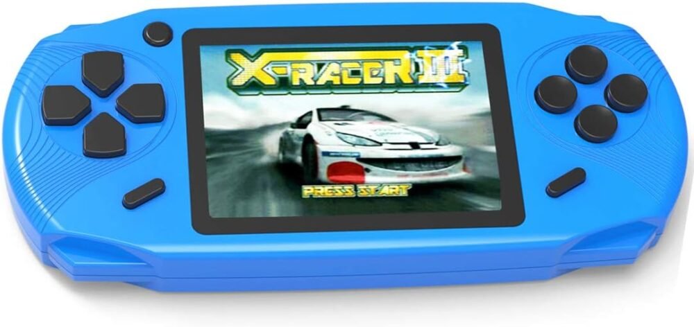 16 Bit Handheld Games for Kids Adults 3.0'' Large Screen Preloaded 100 HD Classic Retro Video Games USB Rechargeable Seniors Electronic Game Player Birthday Xmas Present (Blue) - Image 2