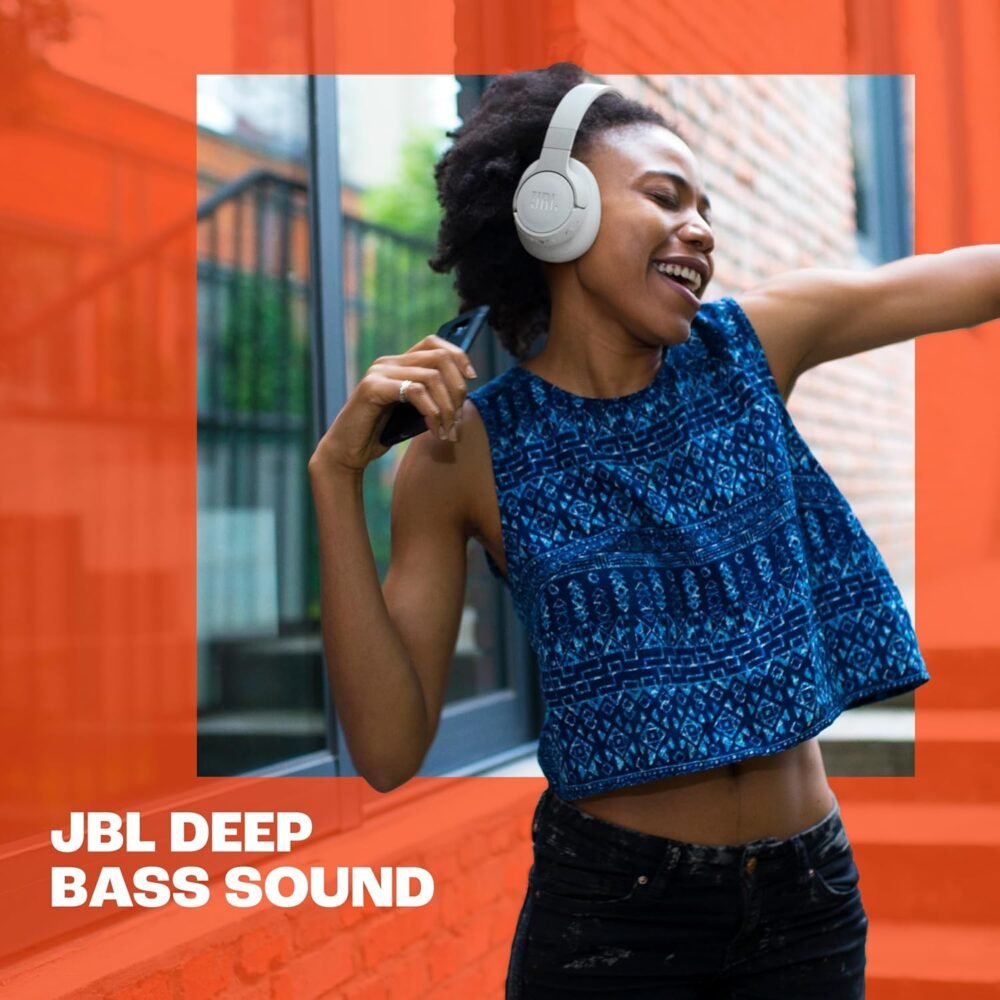 JBL Tune 770NC - Adaptive Noise Cancelling with Smart Ambient Wireless Over-Ear Headphones, Bluetooth 5.3, Up to 70H Battery Life with Speed Charge, Lightweight (Black) (Renewed) - Image 6