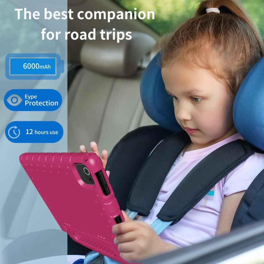 Kids Tablet, 10 inch Android 14 Tablet for Kids, 8GB RAM 64GB ROM Octa-Core Fast-Charging Battery Toddler Tablet with Shockproof Case, Bluetooth, WiFi, Parental Control, Dual Camera, GPS - Image 6