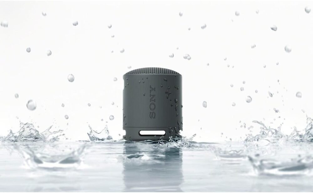 Sony SRS-XB100 Wireless Bluetooth Portable Lightweight Super-Compact Travel Speaker, Durable IP67 Waterproof & Dustproof Shower Speaker, 16 Hour Battery, Versatile Strap, & Hands-free Calling, Black - Image 6