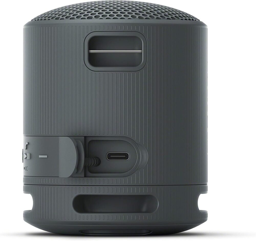 Sony SRS-XB100 Wireless Bluetooth Portable Lightweight Super-Compact Travel Speaker, Durable IP67 Waterproof & Dustproof Shower Speaker, 16 Hour Battery, Versatile Strap, & Hands-free Calling, Black - Image 9