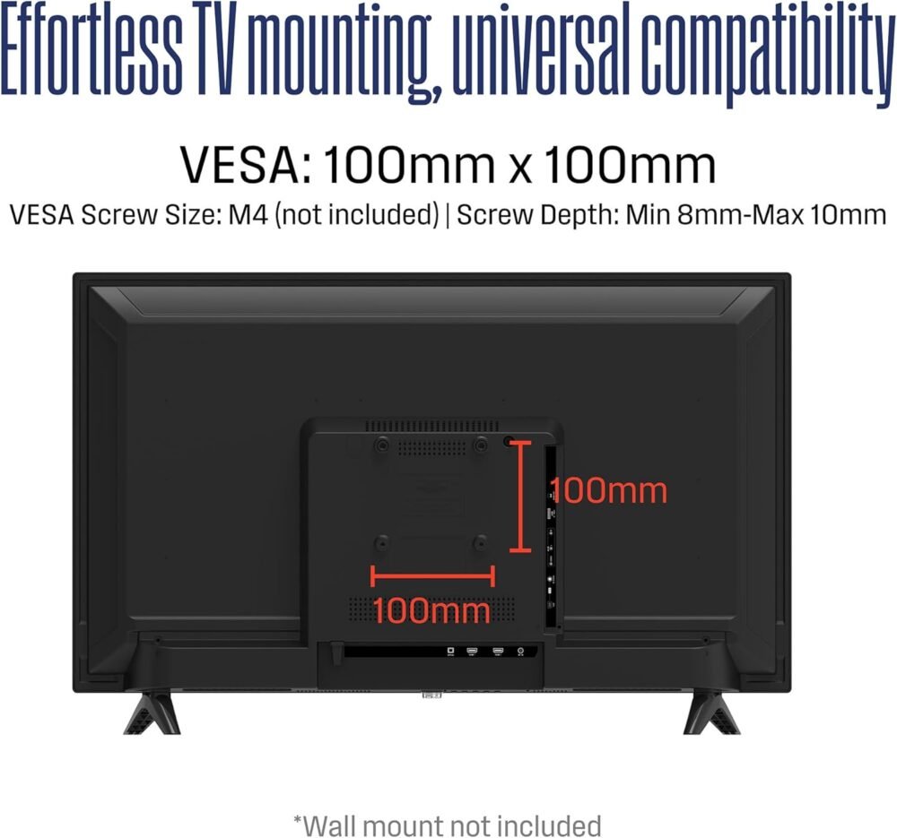 Westinghouse 32 Inch TV, 720p HD LED Small Flat Screen Non-Smart Television with HDMI, USB, VGA, & V-Chip Parental Controls, Monitor for Home, Kitchen, RV Camper, or Office - Image 8
