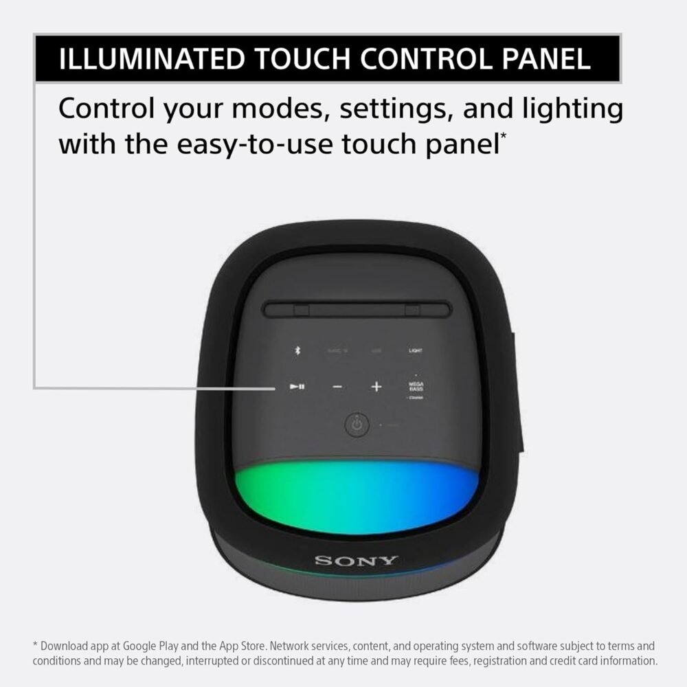 Sony SRS-XV500 Portable Bluetooth Karaoke Party Speaker & Karaoke Machine, 25-Hour Battery, Splash Resistant, Ambient Lights - Image 5