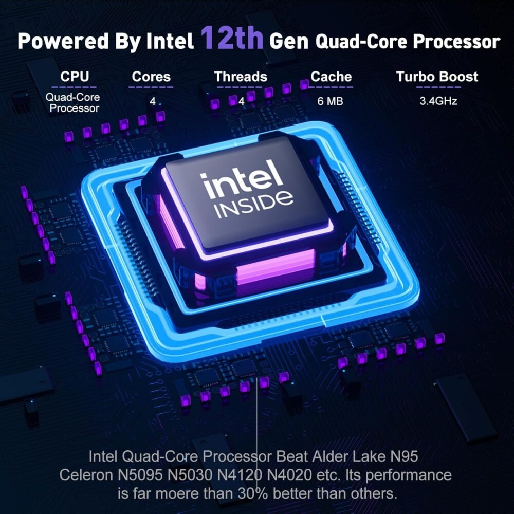 2025 Laptop, Laptop Computer with Intel Quad-Core Processor(Up to 3.6GHz), 16GB DDR4 512GB SSD Windows 11 Laptop, 15.6" IPS 1080P, USB3.2 - Image 3