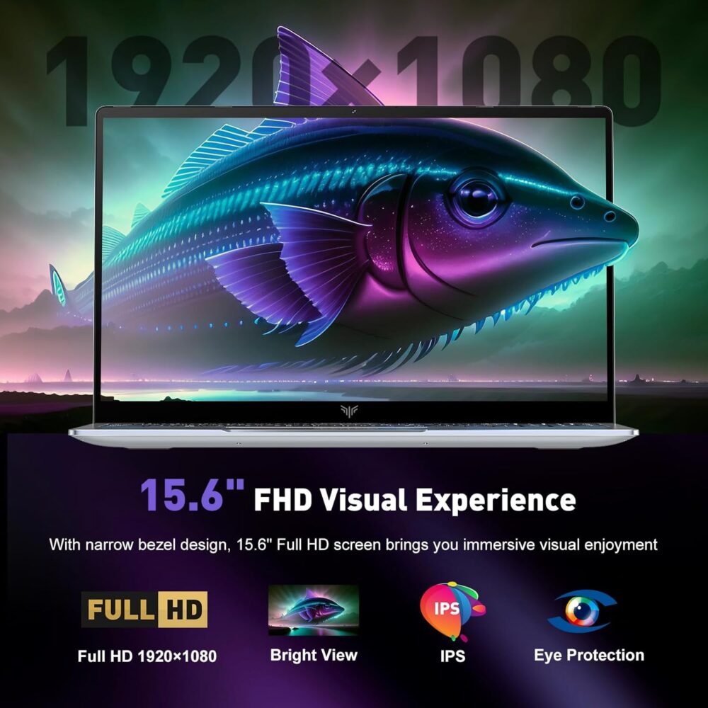 2025 Laptop, Laptop Computer with Intel Quad-Core Processor(Up to 3.6GHz), 16GB DDR4 512GB SSD Windows 11 Laptop, 15.6" IPS 1080P, USB3.2 - Image 4