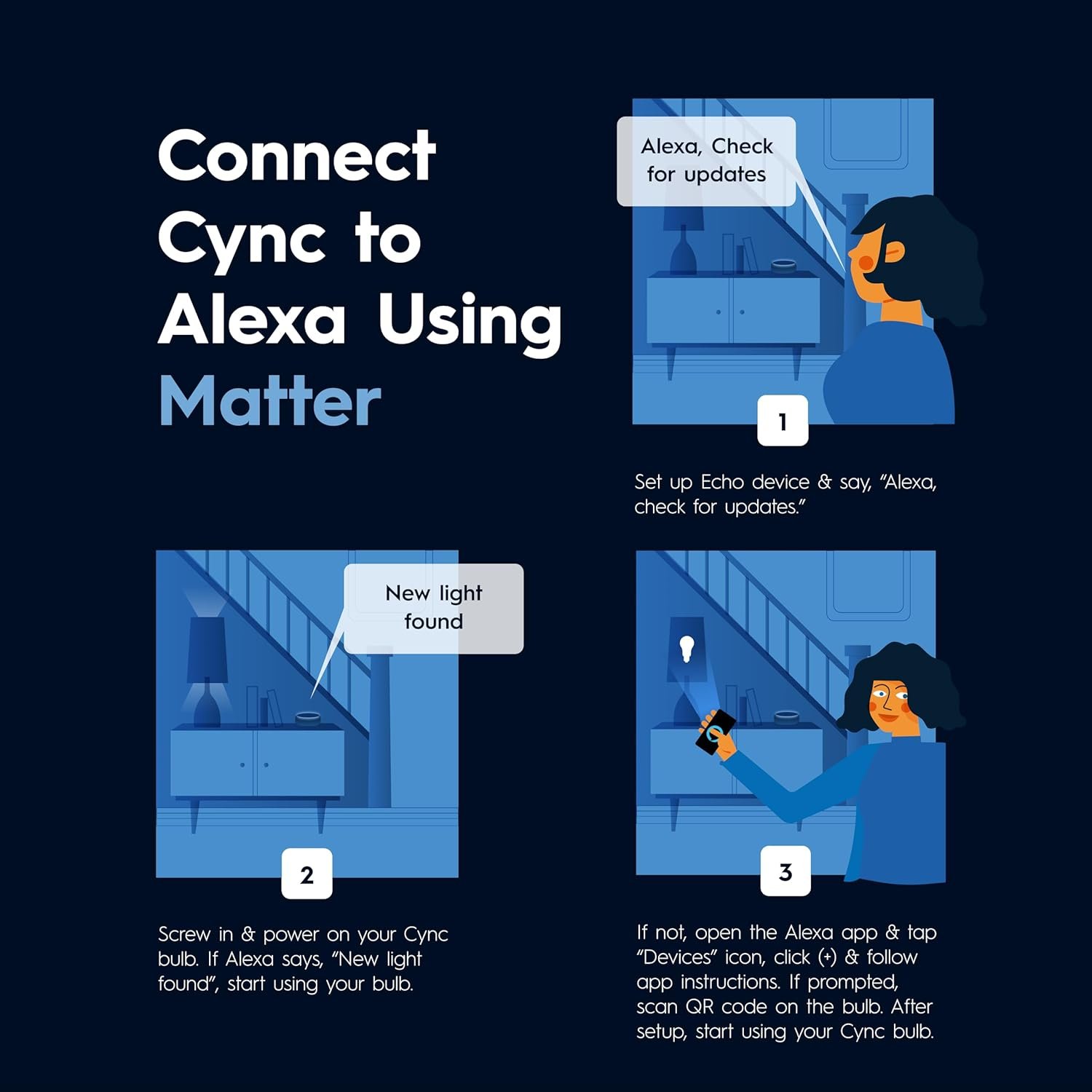 GE Cync Smart LED Light Bulbs, Color Changing Decorative Light Bulbs, Indoor WiFi Lights, Matter Compatible, Compatible with Alexa and Google Home, Candelabra Base (3 Pack) - Image 10