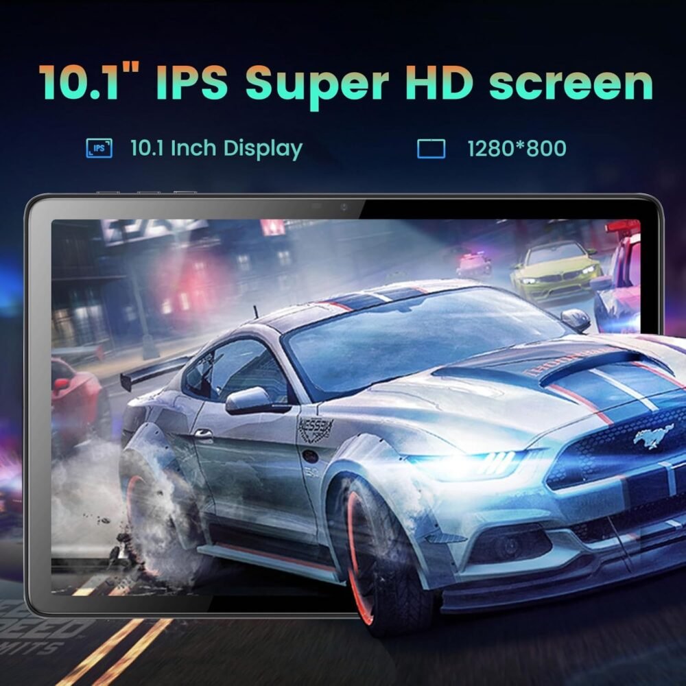 2025 Upgraded Android 14 Tablets, Android 10 inch Tablet PC with Octa-core Processor 8GB RAM 128GB ROM IPS Touchscreen, Wi-Fi 6, BT 5.0, Dual Camera, 6000mAh Battery Powerful Performance Tablet - Image 3