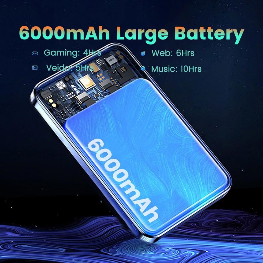 2025 Upgraded Android 14 Tablets, Android 10 inch Tablet PC with Octa-core Processor 8GB RAM 128GB ROM IPS Touchscreen, Wi-Fi 6, BT 5.0, Dual Camera, 6000mAh Battery Powerful Performance Tablet - Image 8