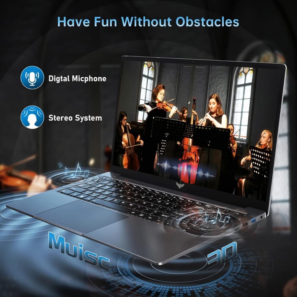 Laptop with AMD Ryzen 7 5700U Processor(Up to 4.3GHZ)，16GB DDR4 512GB SSD, WIFI 6, Bluetooth5.2, Windows 11, Backlit Keyboard,16.1" FHD IPS Display, 2025 Portable Laptops Computer for Student Office - Image 4