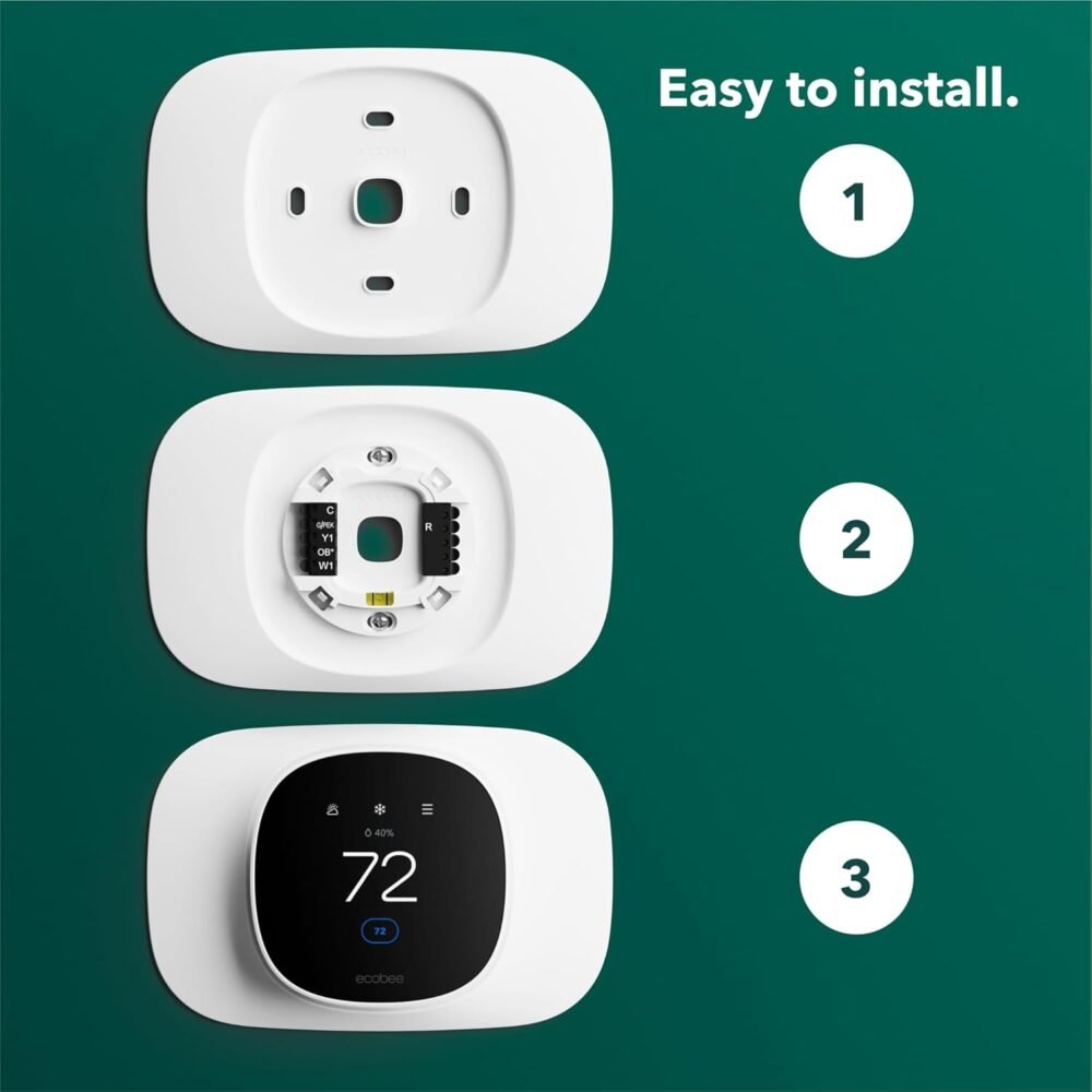 ecobee Trim Plate - Made for ecobee Smart Thermostat Essential - Programmable WiFi Thermostat Accessory - Image 3
