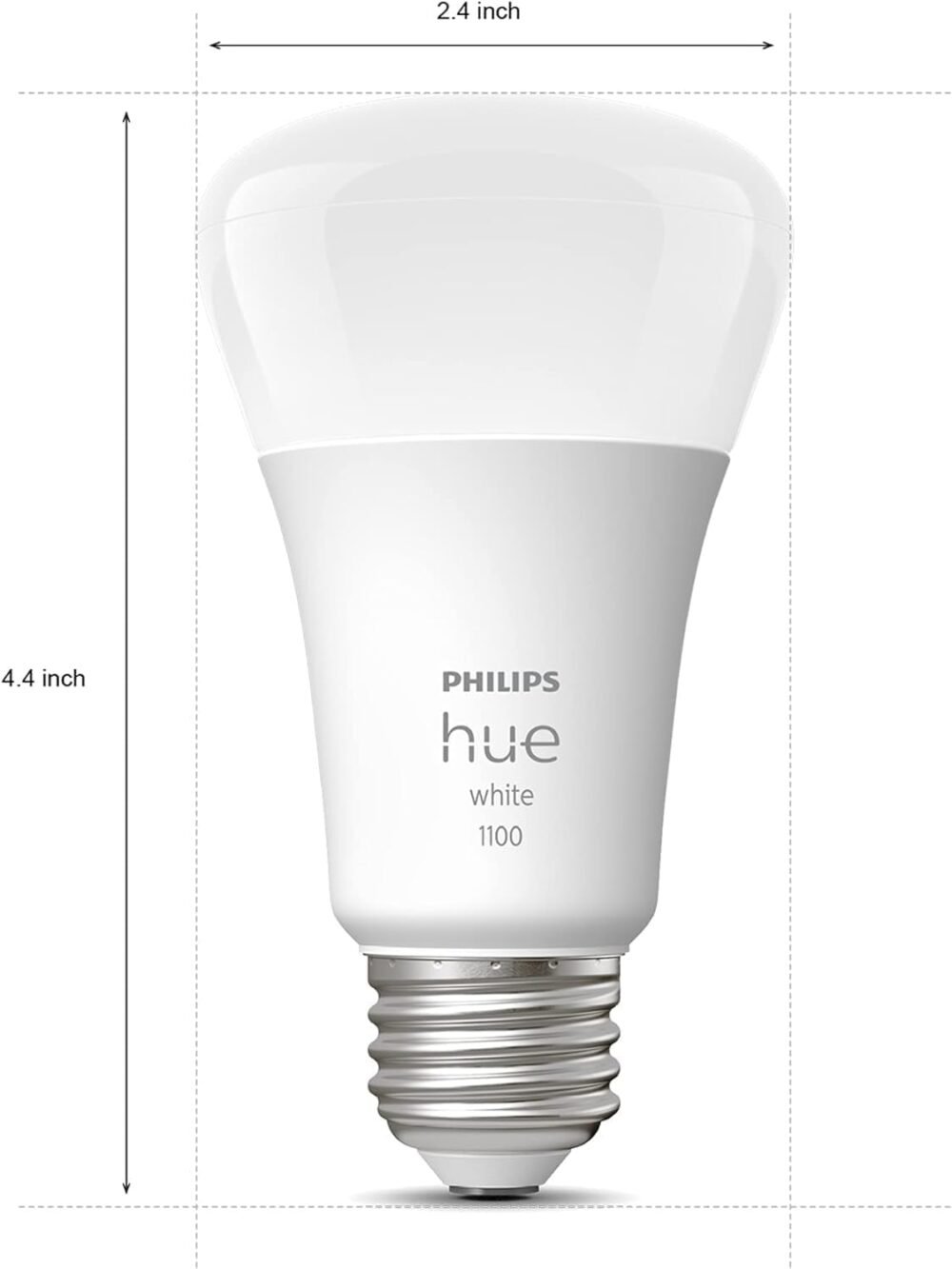 Philips Hue Smart 60W A19 LED Bulb - Soft Warm White Light - 4 Pack - 800LM - E26 - Indoor - Control with Hue App - Works with Alexa, Google Assistant and Apple Homekit - Image 7