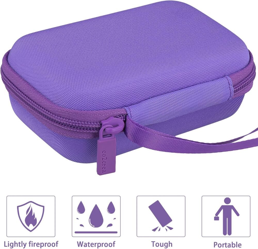 co2CREA Hard Carrying Case for JBL Go 4 Go3 Go 3 Eco Waterproof Ultra Portable Bluetooth Speaker (Purple Case) - Image 8