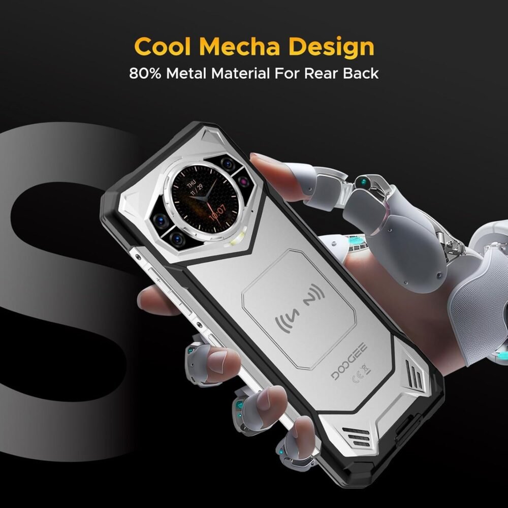 DOOGEE S200 Rugged Smartphone 5G Unlocked, 256GB+32GB Rugged Phone with 1.32" Rear Screen, 10100mAh Battery, Android 14,100MP+20MP Night Vision Camera, 6.72", 120Hz, NFC, 5G Dual SIM - Image 7