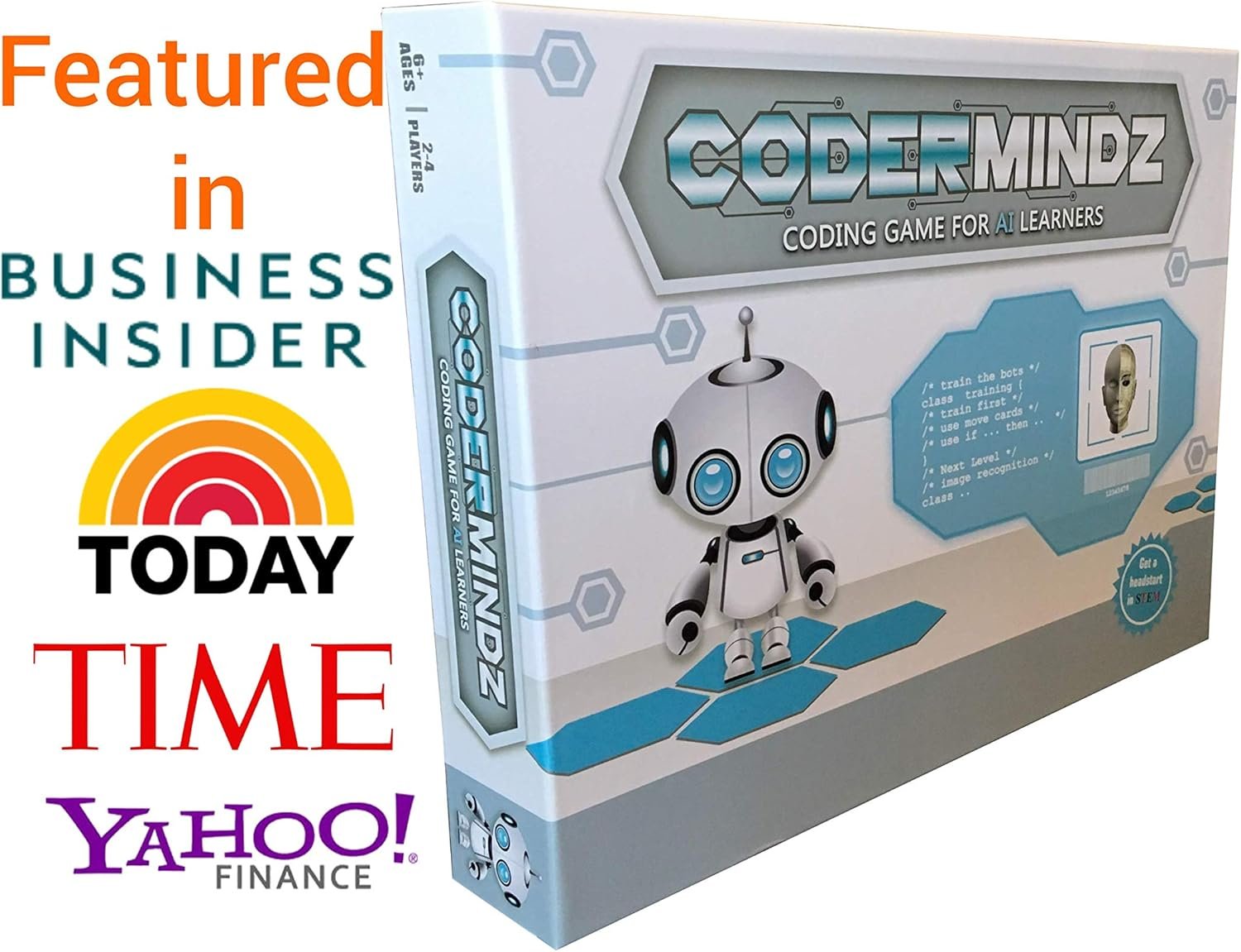 Game for AI Learners! NBC Featured: First Ever Board Game for Boys and Girls Age 6+. Teaches Artificial Intelligence and Computer Programming Through Fun Robot and Neural Adventure! - Image 3