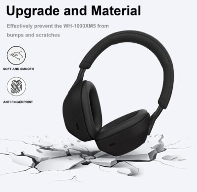 Silicone Skin Cover Compatible with Sony WH-1000XM5 Wireless Headphones, Scratch Protection Case for Sony XM5, Ear Cups Case Cover, Headset Speakers Protector - Image 5