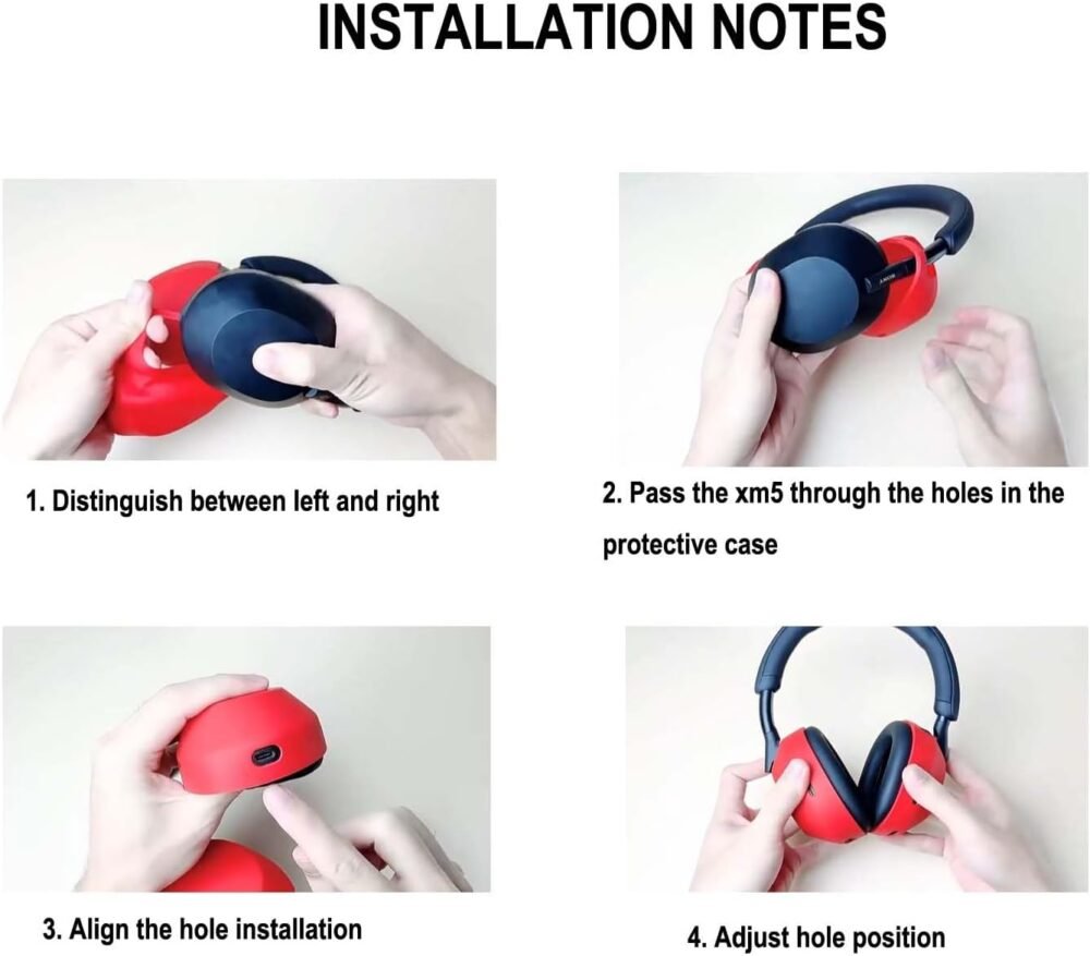Silicone Skin Cover Compatible with Sony WH-1000XM5 Wireless Headphones, Scratch Protection Case for Sony XM5, Ear Cups Case Cover, Headset Speakers Protector - Image 7