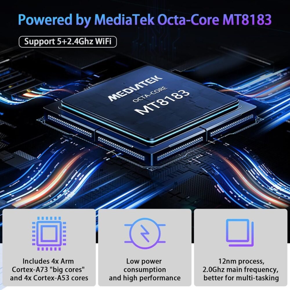 2025 Latest Tablet Android 13 Tablets 10 Inch, Tablet 128GB ROM+16GB RAM (8+8 Virtual), 2 In 1 Tablet with keyboard, Powerful Octa-Core+13MP Camera, 1TB TF Expandable, FHD IPS Display WiFi Tablet PC - Image 5
