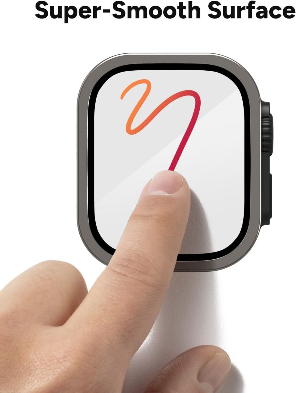 ZAGG XTR4 Glass Screen Protector for Apple Watch Ultra 2 / Apple Watch Ultra - Fortified with Graphene, Blue Light Filter, Aluminum Frame, Titanium - Image 5