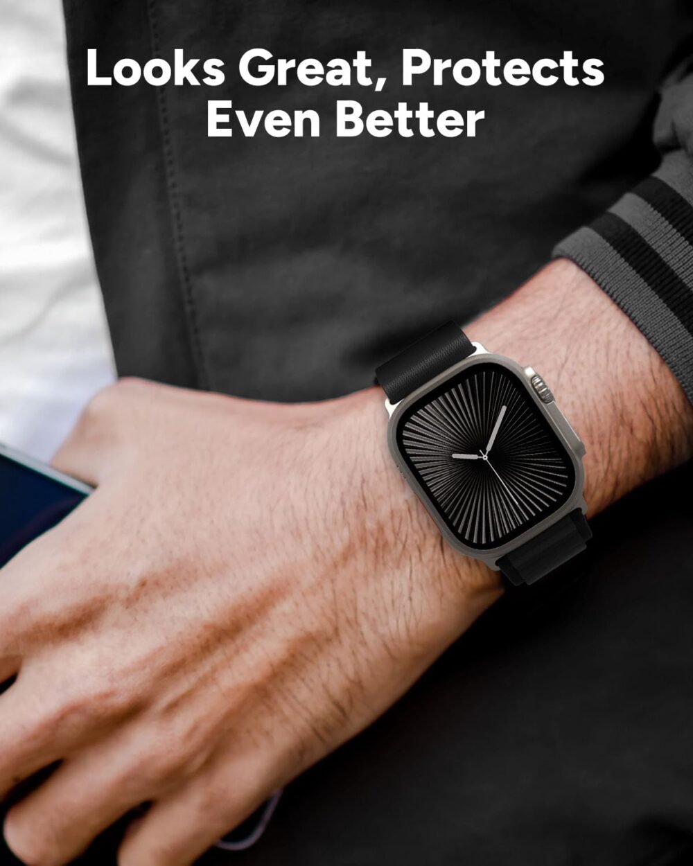 ZAGG XTR4 Glass Screen Protector for Apple Watch Ultra 2 / Apple Watch Ultra - Fortified with Graphene, Blue Light Filter, Aluminum Frame, Titanium - Image 7