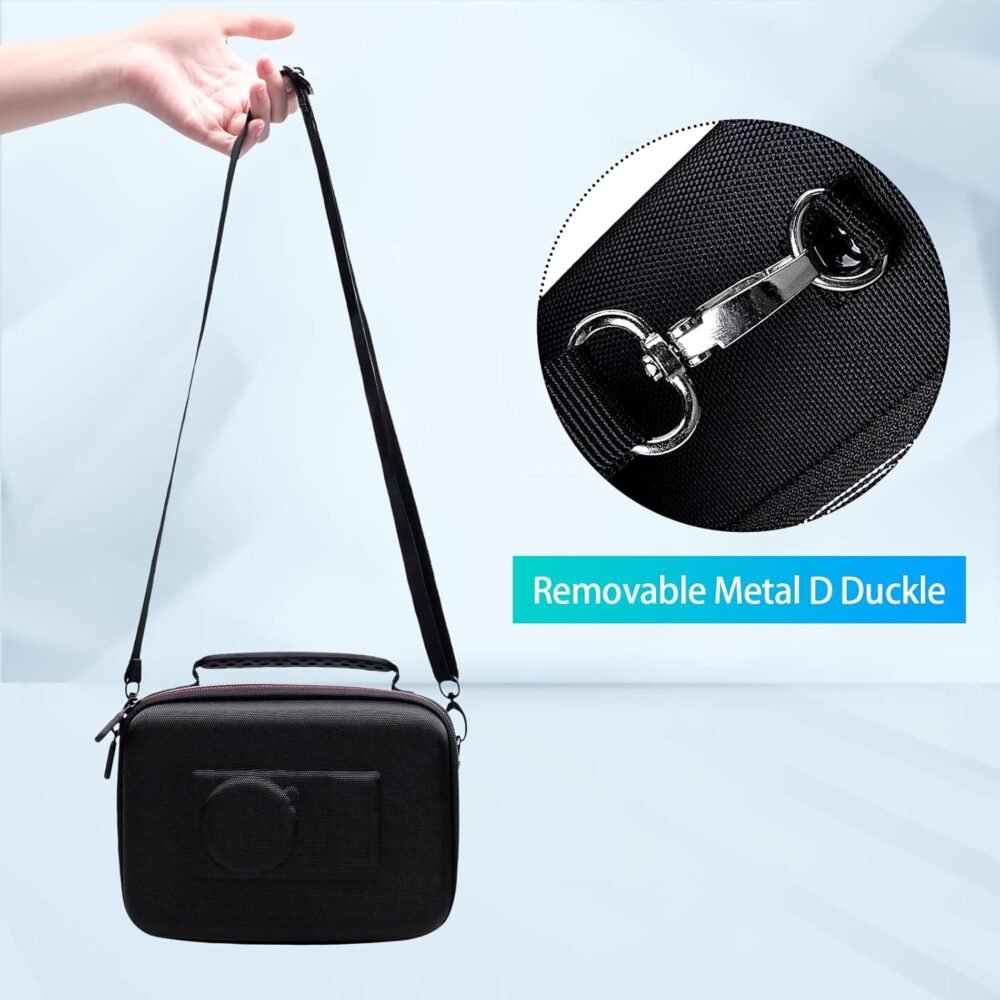XANAD Black Case for Sony Alpha ZV-E10/ZV-E10L/ ZV-1/ZV-1F Camera Vlogger Accessory Kit Tripod (GP-VPT2 BT) and Microphone - With Shoulder Strap - Image 6