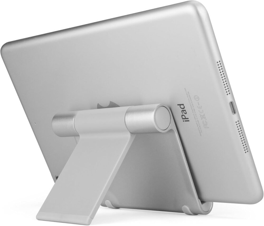 BoxWave Stand and Mount Compatible with Amazon Fire HD 8 Kids Edition (10th Gen 2020) - VersaView Aluminum Stand, Portable, Multi Angle Viewing Stand - Image 8