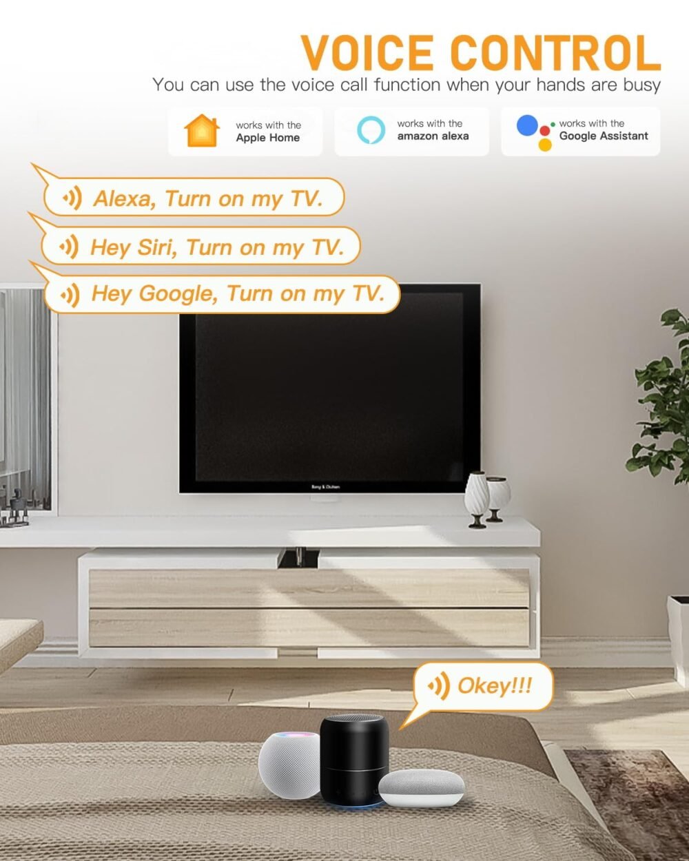 GreenSun Matter Smart Plug Outlet, Smart Socket with Alexa Google Home Remote Control, Voice Control and Timer Plug - Image 7