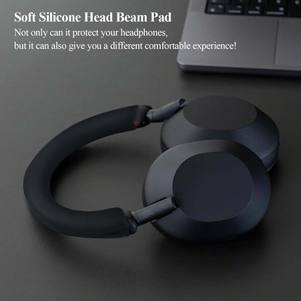 Adhiper Headband Cover for Sony WH-1000XM5,Washable Silincone Headband Protectors Cover Compatible with Sony WH-1000XM5 Headphones(Black) - Image 8