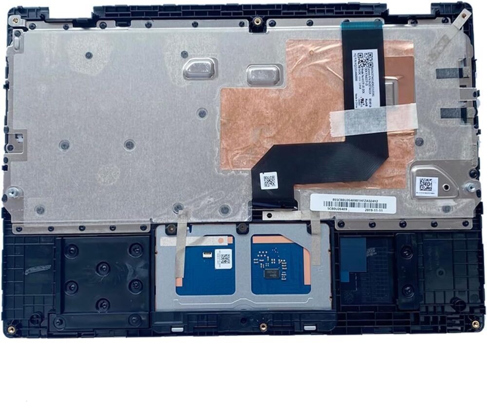 Replacement for Lenovo 100e Chromebook 2nd Gen MTK 81QB Laptop Upper Top Cover Case Palmrest Not-Backlight Keyboard Touchpad Assembly Part 5CB0X55485 5CB0U26489 Black - Image 5