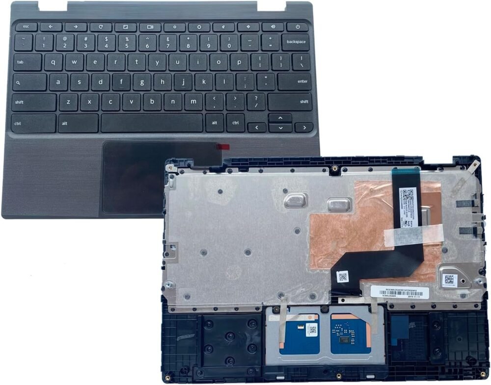 Replacement for Lenovo 100e Chromebook 2nd Gen MTK 81QB Laptop Upper Top Cover Case Palmrest Not-Backlight Keyboard Touchpad Assembly Part 5CB0X55485 5CB0U26489 Black - Image 10