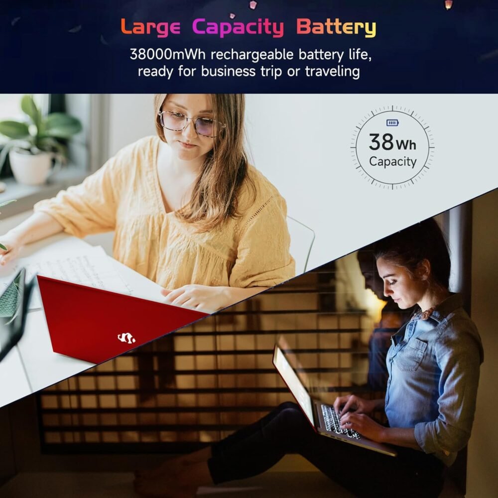 15.6" IPS FHD-Laptop, 16GB RAM 1TB SSD Intel 12 Gen 4 Core N100 (Beat to i3 1115G4 Up to 3.4GHz) Computer, Laptops with Backlit Keyboard Fingerprint laptops for Student and Home WiFi 6 BT 5.2 - Image 6