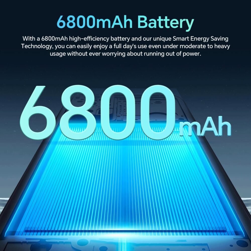 Unlocked Cell Phones A16Pro MAX Smartphone,12+512GB Android 14, 48MP+108MP Camera Android Phone, 6800mAh Battery, 6.7" HD Screen, Android 14.0,Face ID/Fingerprint Lock/Dual SIM/GPS/5G(Blue) - Image 7
