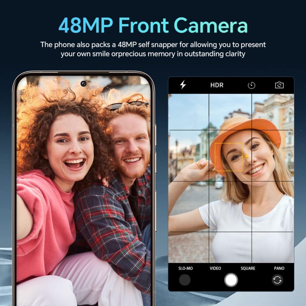 Unlocked Cell Phones A16Pro MAX Smartphone,12+512GB Android 14, 48MP+108MP Camera Android Phone, 6800mAh Battery, 6.7" HD Screen, Android 14.0,Face ID/Fingerprint Lock/Dual SIM/GPS/5G(Blue) - Image 9