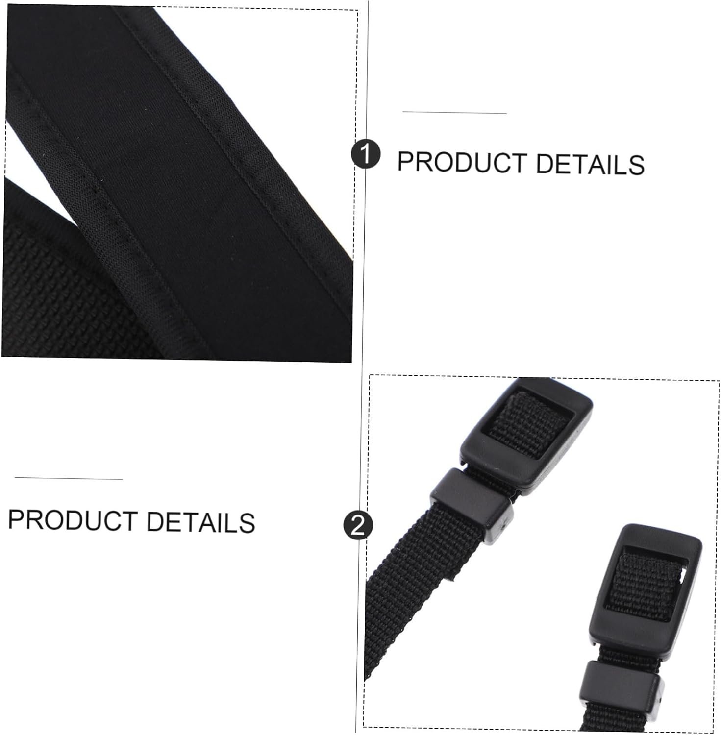 Angoily Elastic and Comfortable Camera Straps Set 2 Pcs Lanyard Shoulder Neck and Hand Grip Straps for Long-term Use - Image 5