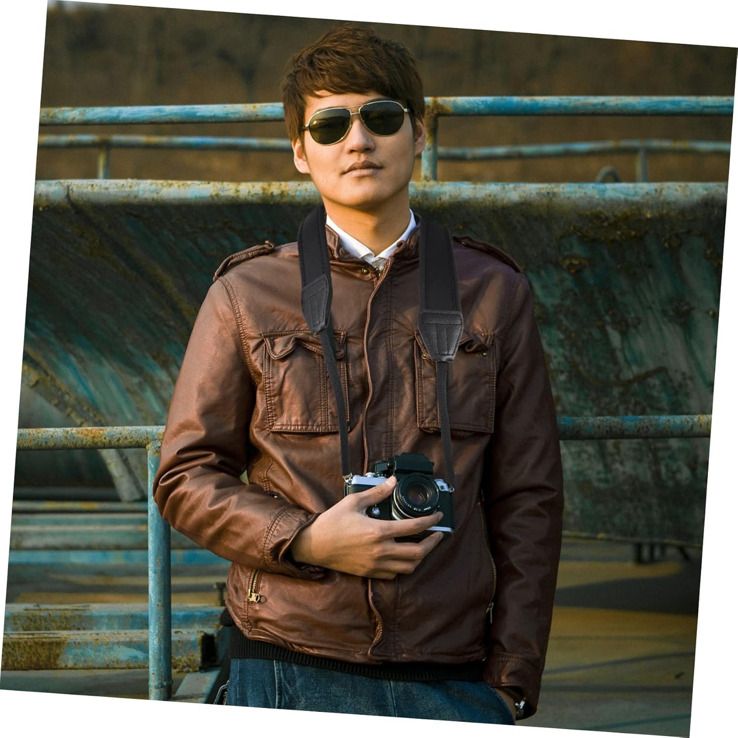 Angoily Elastic and Comfortable Camera Straps Set 2 Pcs Lanyard Shoulder Neck and Hand Grip Straps for Long-term Use - Image 8