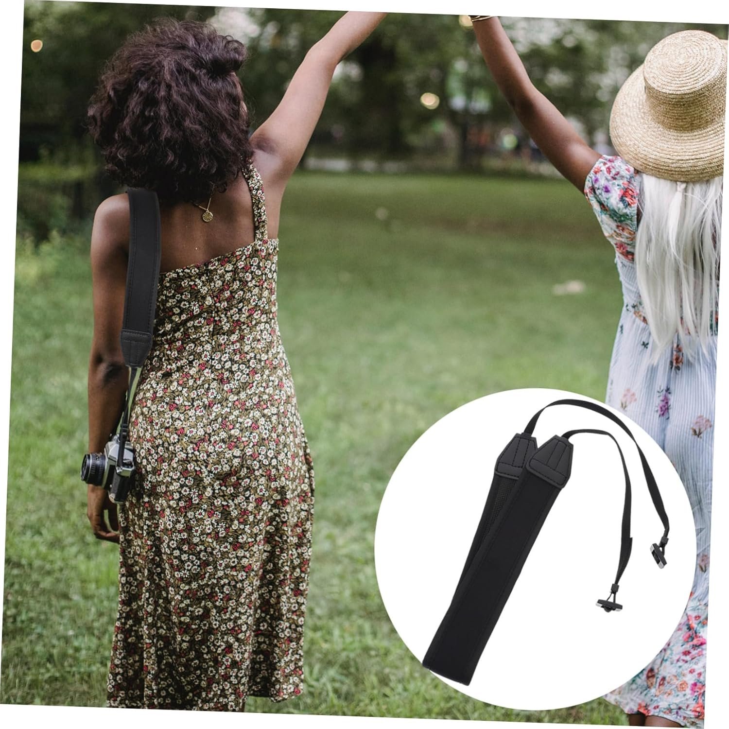 Angoily Elastic and Comfortable Camera Straps Set 2 Pcs Lanyard Shoulder Neck and Hand Grip Straps for Long-term Use - Image 10