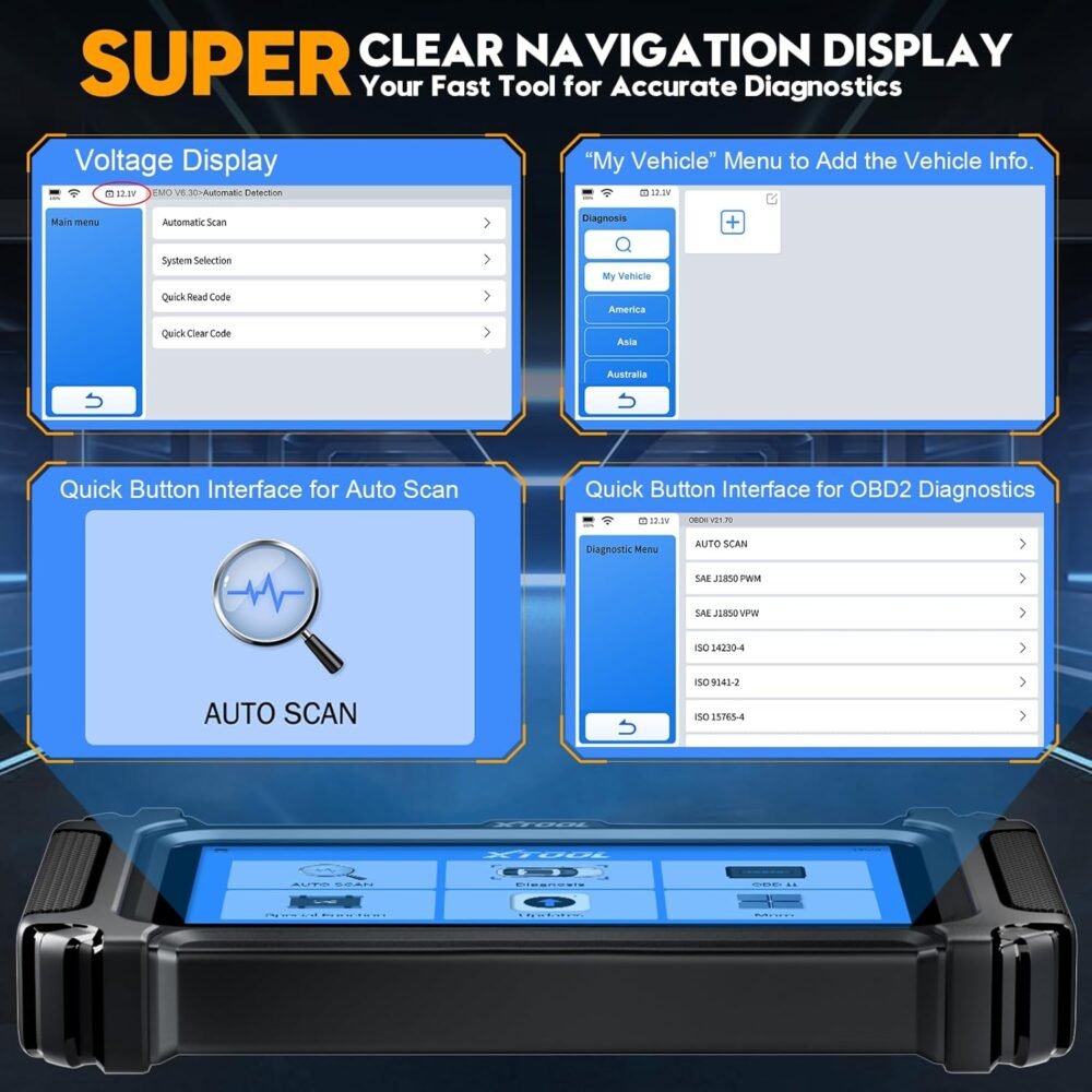 XTOOL D5S OBD2 Scanner - 2025 Code Reader for Cars & Trucks with 15 Reset Functions, Crank Sensor Relearn, FCA AutoAuth, CAN FD for GM, Engine ABS SRS Transmission Car Diagnostic Tool - Image 5