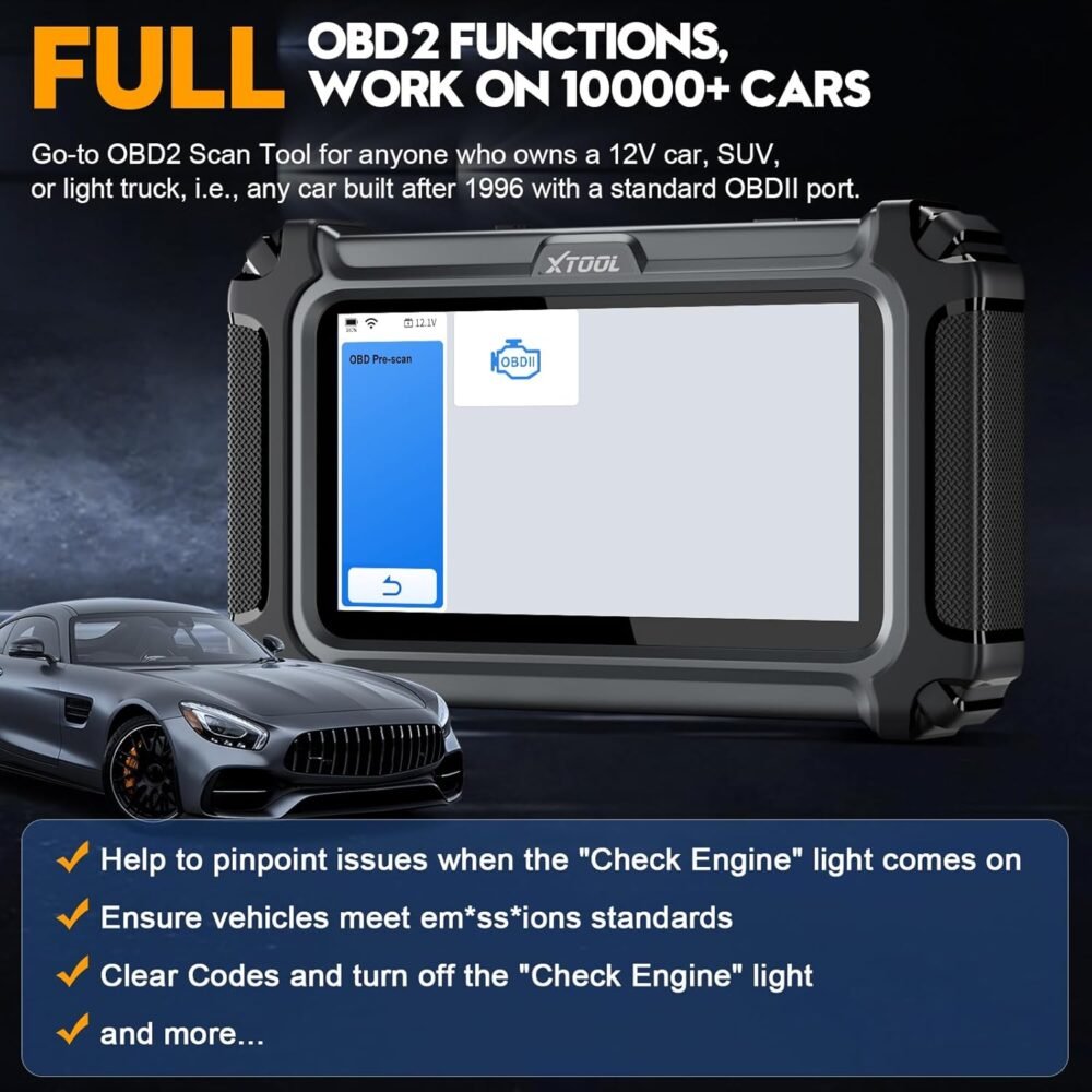 XTOOL D5S OBD2 Scanner - 2025 Code Reader for Cars & Trucks with 15 Reset Functions, Crank Sensor Relearn, FCA AutoAuth, CAN FD for GM, Engine ABS SRS Transmission Car Diagnostic Tool - Image 7
