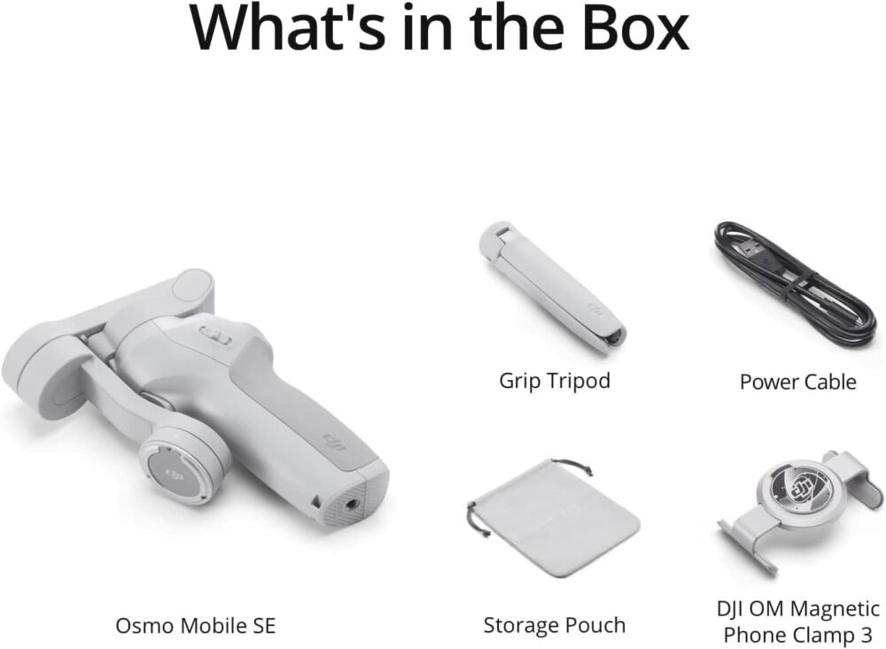 DJI Osmo Mobile SE, 3-Axis Phone Gimbal, Portable and Foldable, Gimbal Stabilizer for iphone, Andriod, ShotGuides, ActiveTrack 6.0, Vlogging Stabilizer for Youtube, TikTok, Travel - Image 7