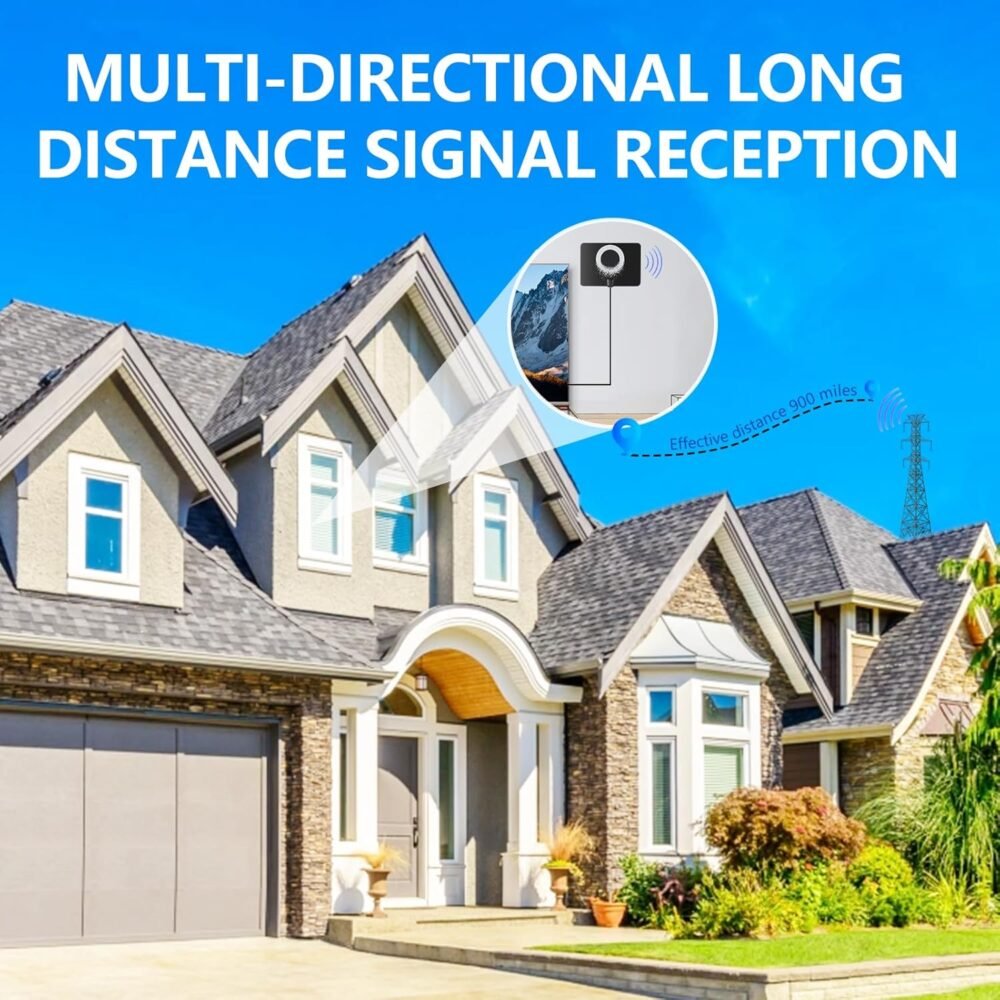 Long Range TV Antenna Indoor, 2025 Digital Amplified HDTV Antenna with Detachable Amplifier Signal Booster, Support 4K 1080P Smart ATSC 3.0 TV for Local Channels -16.4ft Coax HDTV Cable - Image 4