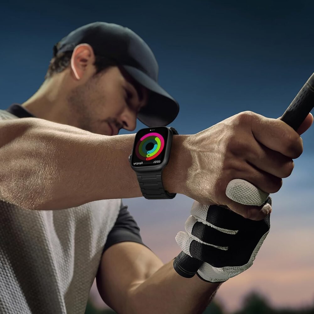 SNBLK Magnetic Watchband Compatible with Apple Watch for Men 44mm 45mm 46mm 49mm 42mm 41mm 40mm 38mm Women, Silicone Sport Strong Magnet Strap for iWatch Series 10 9 ULTRA 2 SE 8 7 6 5 4 3 1 - Image 8
