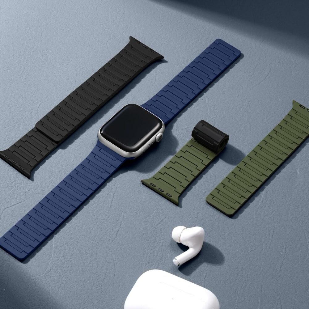 SNBLK Magnetic Watchband Compatible with Apple Watch for Men 44mm 45mm 46mm 49mm 42mm 41mm 40mm 38mm Women, Silicone Sport Strong Magnet Strap for iWatch Series 10 9 ULTRA 2 SE 8 7 6 5 4 3 1 - Image 10