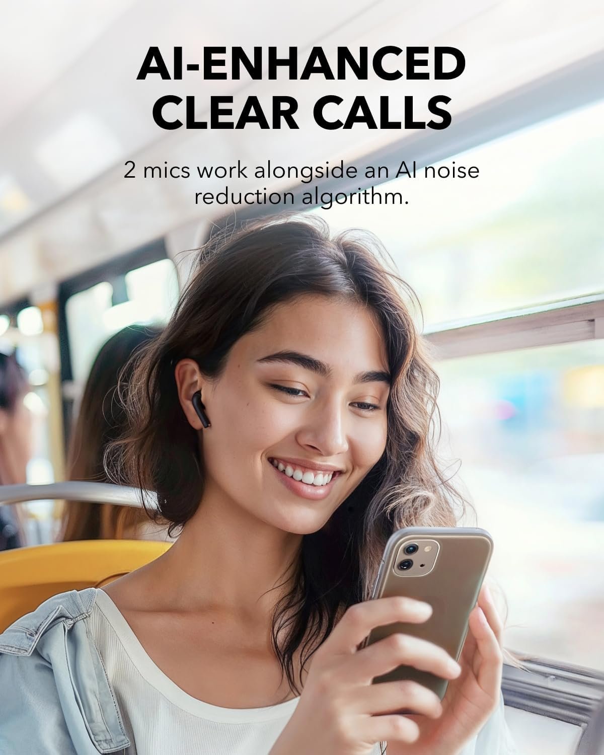 Soundcore K20i by Anker, Semi-in-Ear Earbuds, Bluetooth Wireless, 36H Playtime, Fast Charge, Clear Sound, Comfortable Fit, ENC 2-Mic Clear Calls, Custom EQ, IPX5, Bluetooth 5.3, App Control - Image 6