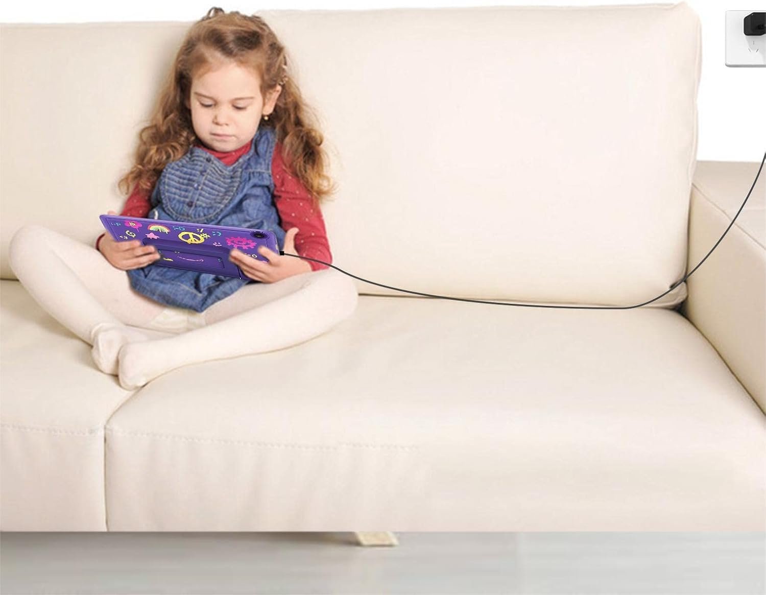 Kids Tablet Charger with 6.6Ft Micro and Type C Cord Compatible for Fire HD 7 8 10 Kids Edition,Kids Pro and Kindle Kids Edition(2014-2024) - Image 7