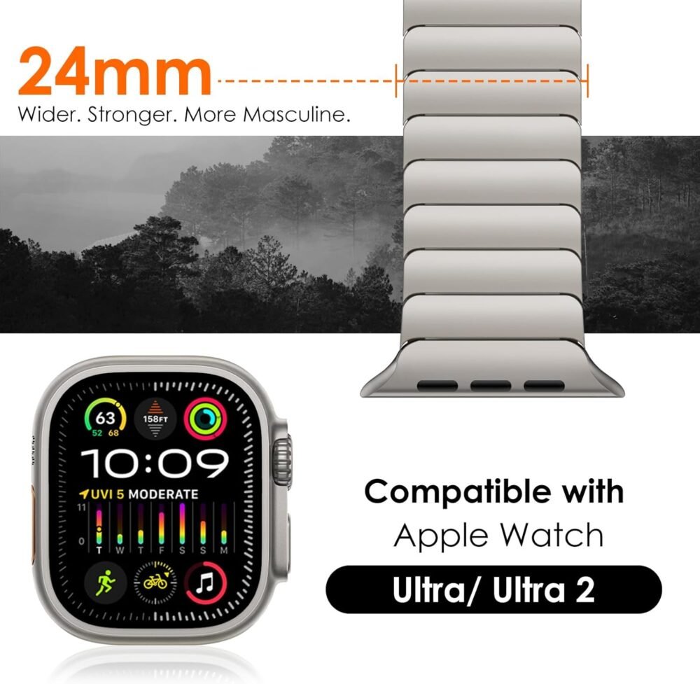 NewWays Link Bracelet Compatible with Apple Watch Band - Image 3