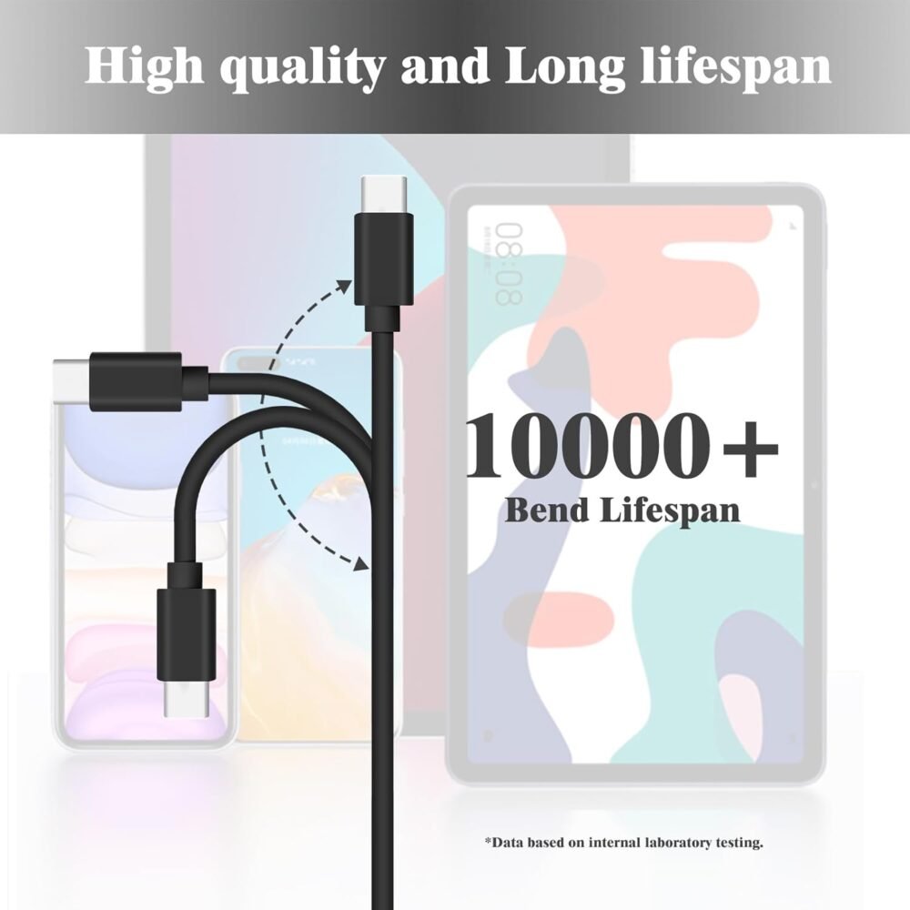 Charger Cable Fit for Sony WH-1000XM4/XM3,WF-1000XM4,WH-XB910N,WH-CH510,WI-1000XM2,WI-C200,WI-XB400,WI-CH510,WH-XB700,WF-1000XM3,AKG Y400,Y600NC,Bose 700 Headphones Type C Charging Cord - Image 4