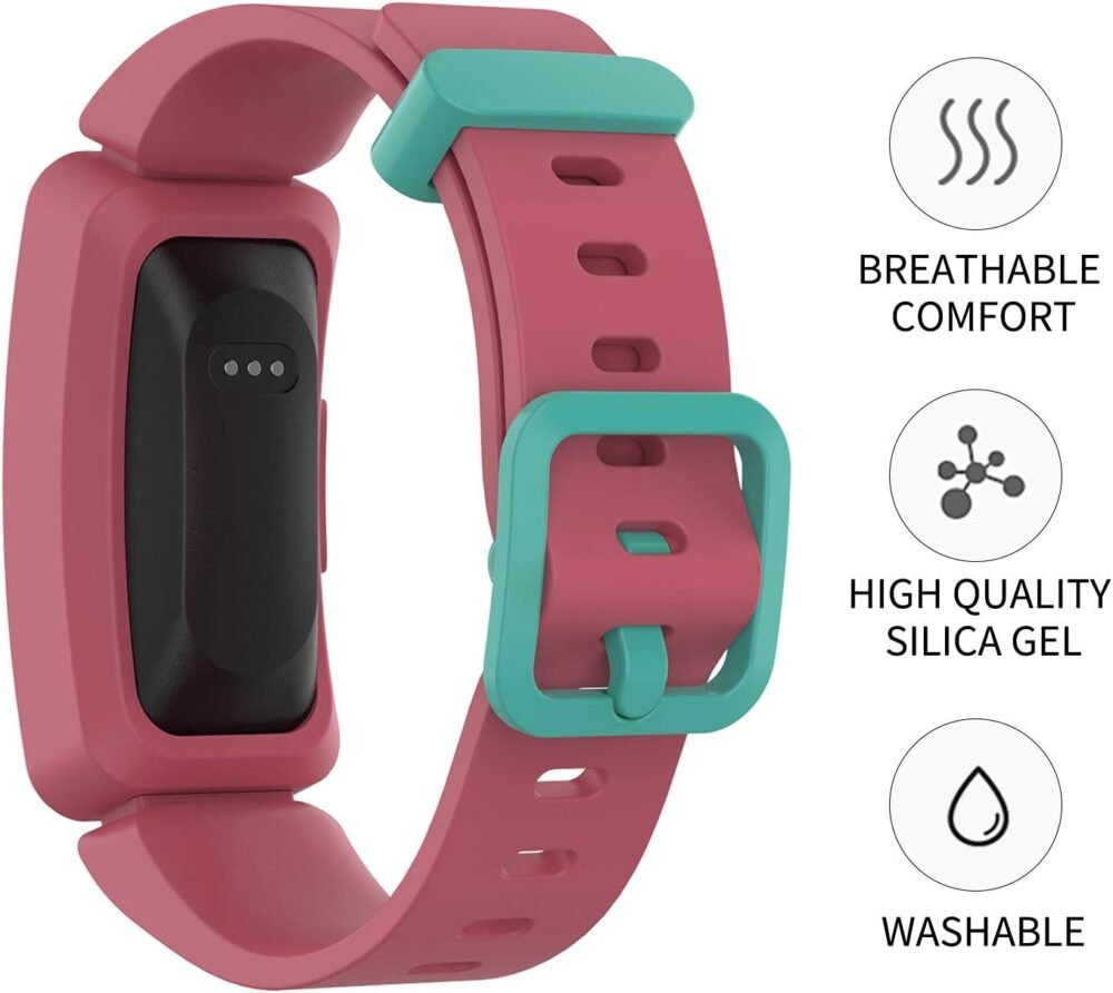 Watbro Compatible with Fitbit Ace 2 Bands, Soft Silicone Bracelet Accessories Watch Band Repalcement Strap, Colorful Sport Wristbands for Fitbit Ace 2 - Image 4
