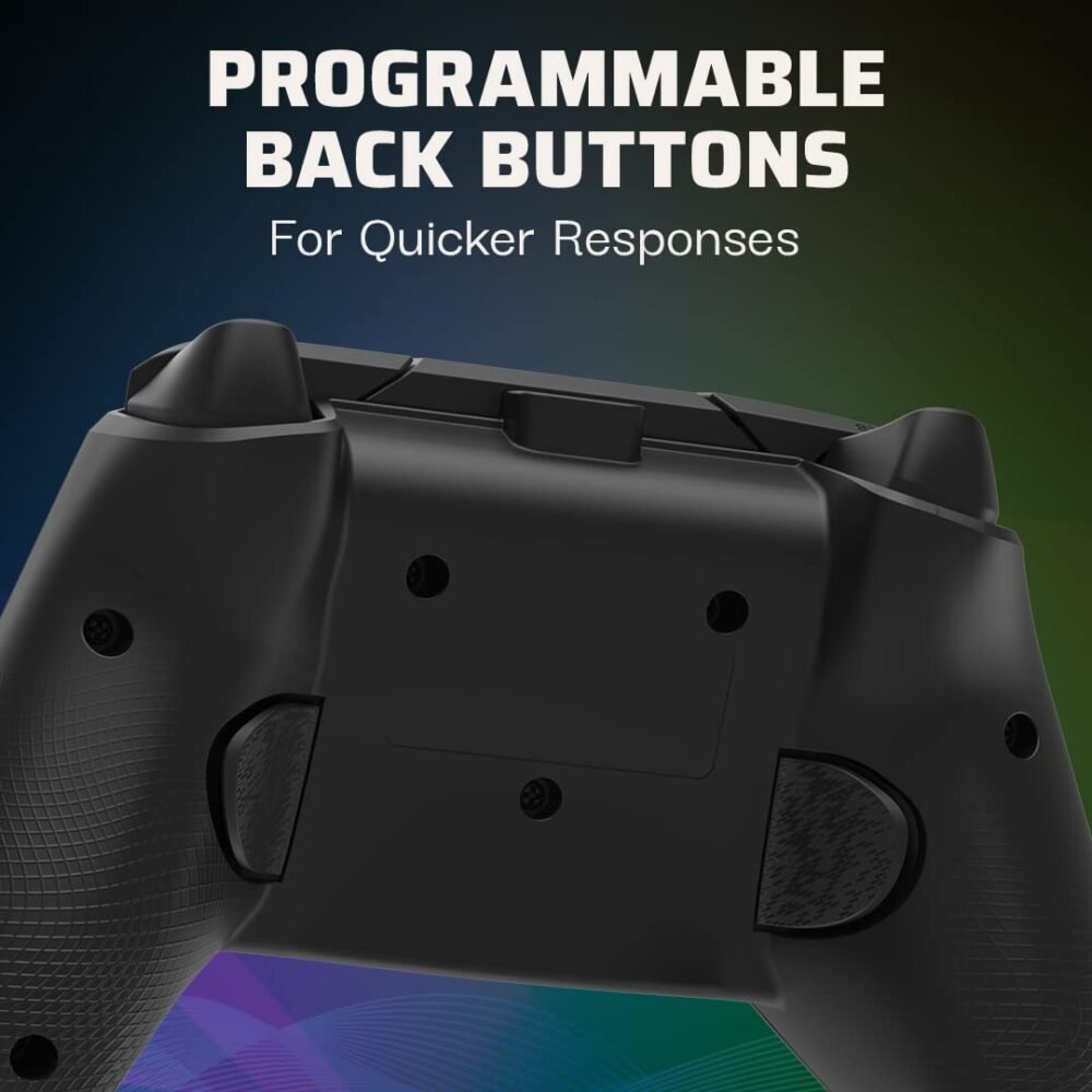 PDP Gaming Afterglow Wave Enhanced Wired Controller for Xbox Series X|S, Xbox One, Windows 10/11 PC, Advanced Programmable Gamepad, Customizable Lighting, Licensed by Microsoft, Companion App: Black - Image 6