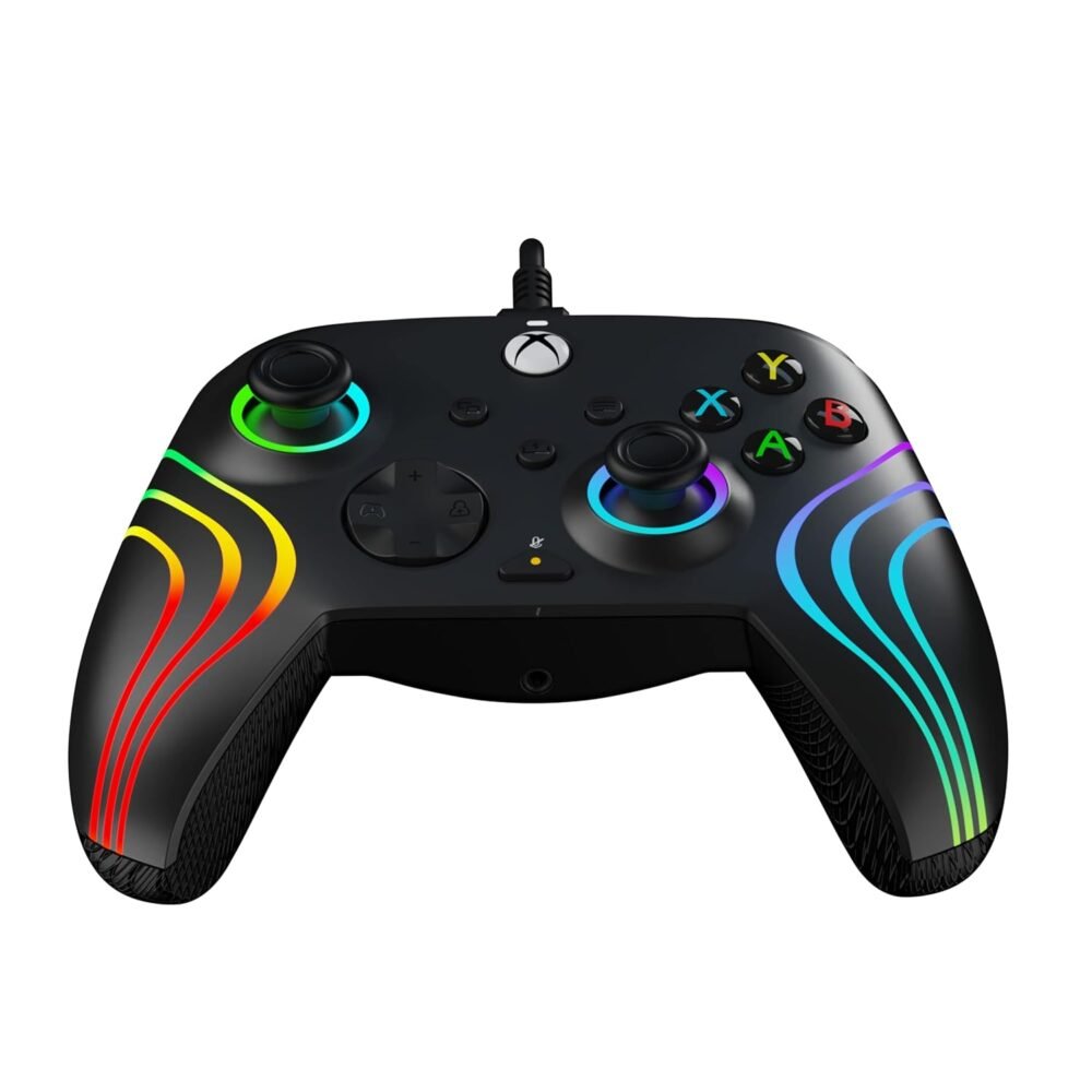 PDP Gaming Afterglow Wave Enhanced Wired Controller for Xbox Series X|S, Xbox One, Windows 10/11 PC, Advanced Programmable Gamepad, Customizable Lighting, Licensed by Microsoft, Companion App: Black - Image 14