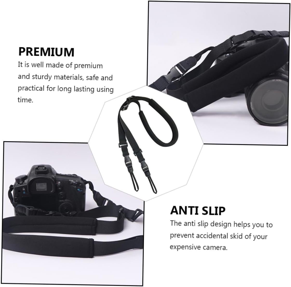 2pcs Dslr Camera Harness Shoulder Strap Cam Buckle Straps Style for Mountaineering Travel Cycling - Image 4