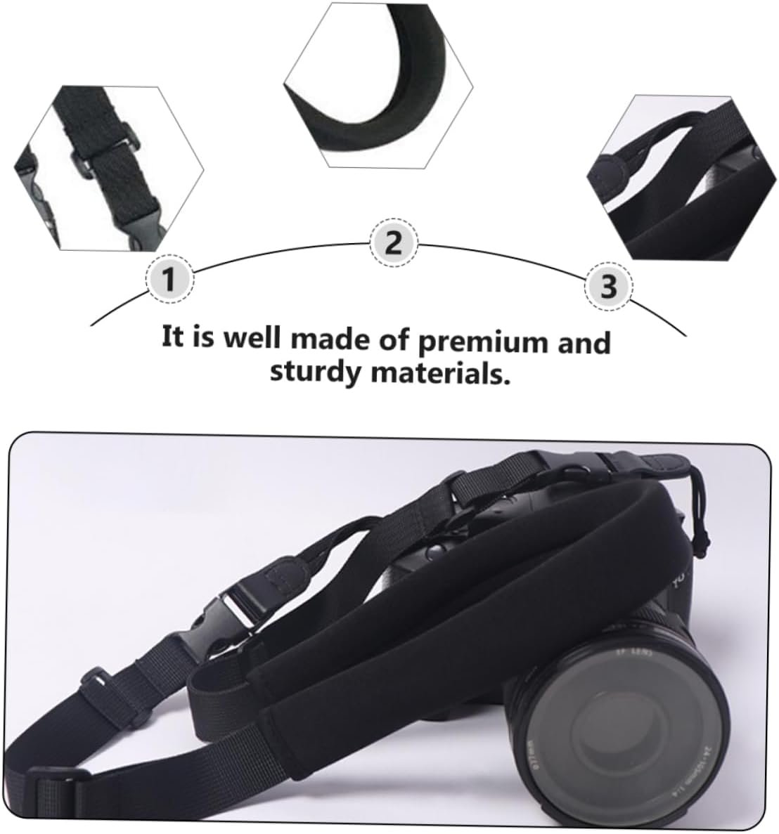 2pcs Dslr Camera Harness Shoulder Strap Cam Buckle Straps Style for Mountaineering Travel Cycling - Image 8